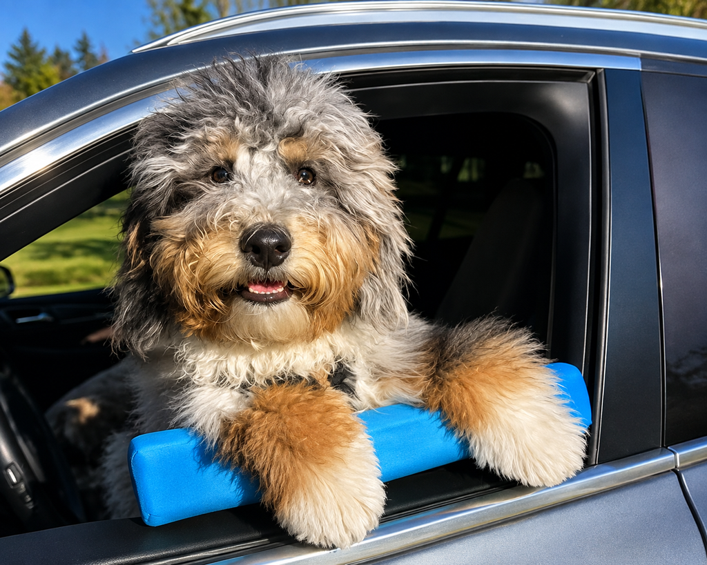 Dog Car Window Chin Rest  Soft Padded Window Armrest for Dogs